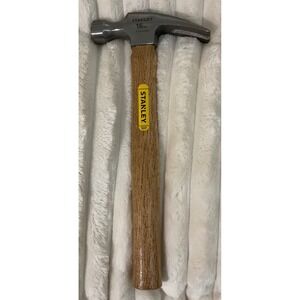 Stanley 16 oz Rip Hammer Wood Handle Forged Steel Straight Claw STHT51456 NEW